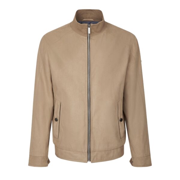 Bugatti Soft Touch Suede Taupe Blouson Jacket