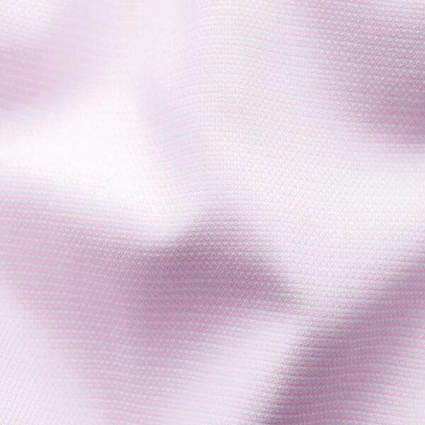 Eton Super Fine Ribbed Contemporary Fit Pink Shirt fabric