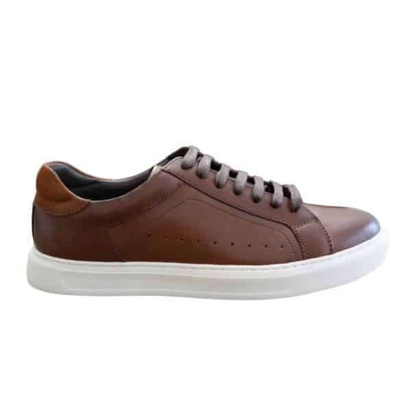 John White Hemsworth Tan Trainers - Image 2