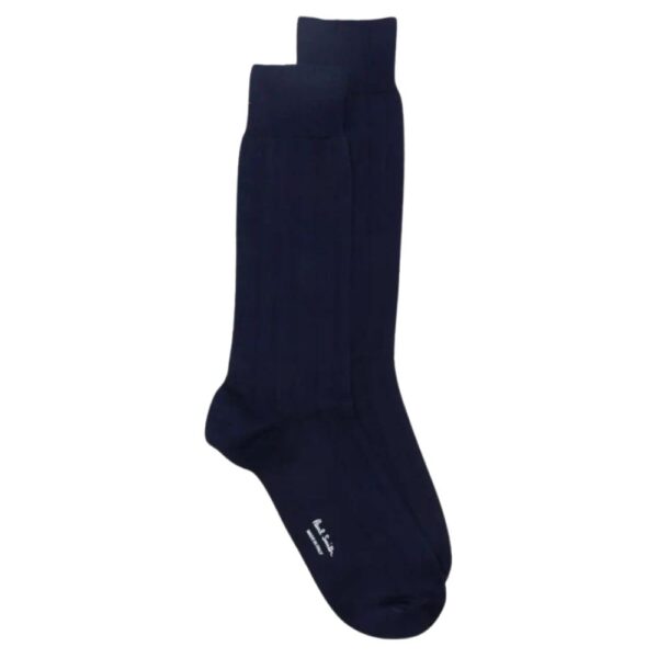 pAUL smITH nAVY rIBBED SOCK