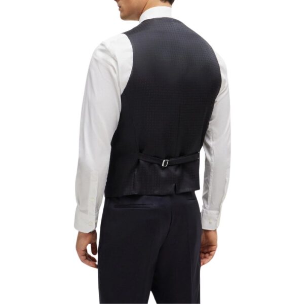 BOSS Slim Fit Waistcoat In Virgin Wool Serge 2