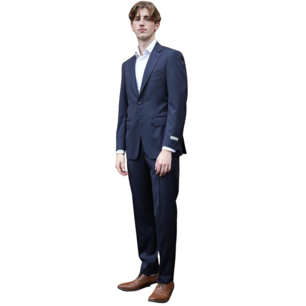 CANALI Blue Pure Wool Pinpoint Regular Fit Suit