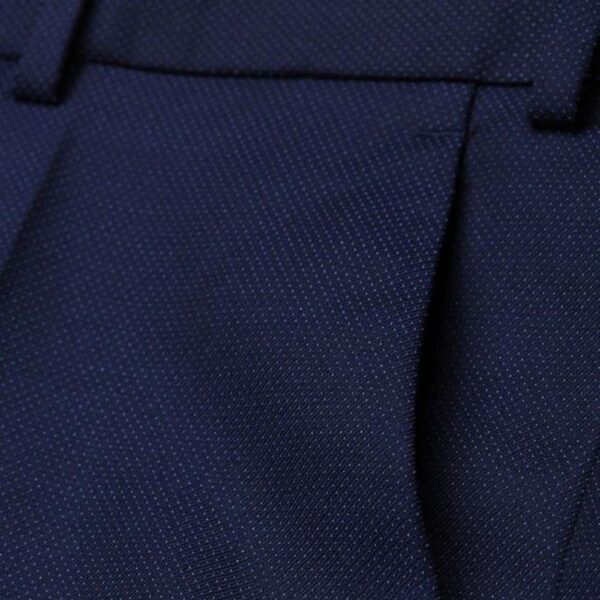 DIGEL Textured Pin Dot Blue Trouser - Image 3