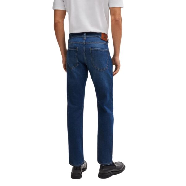 BOSS Regular Fit Jeans In Dark Blue Cashmere Touch Denim - Image 2