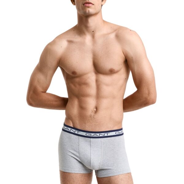 Gant Light Grey Melange 3 Pack Core Trunks