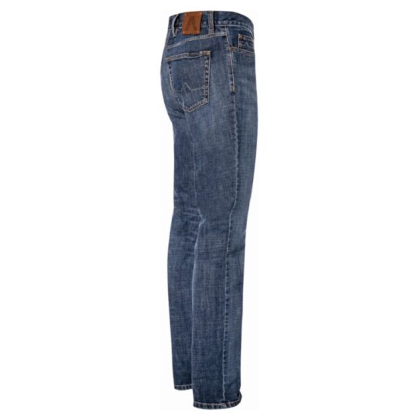 Alberto Modern Fit Blue Washed Stretch Jeans - Image 2