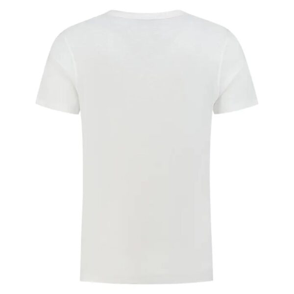 BOSS White Slub Cotton T shirt With Logo Detailing