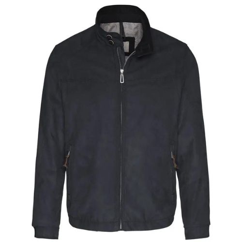 BUGATTI Faux Suede Navy Lightweight Jacket 1