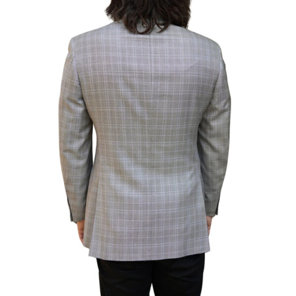 Canali Check Silver Smart Jacket back