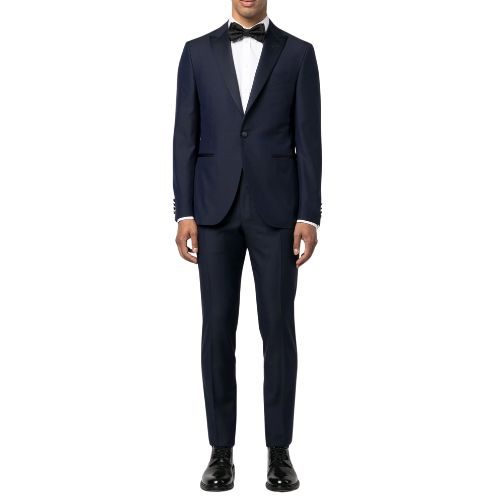 Canali Pure Wool Navy Dress Suit