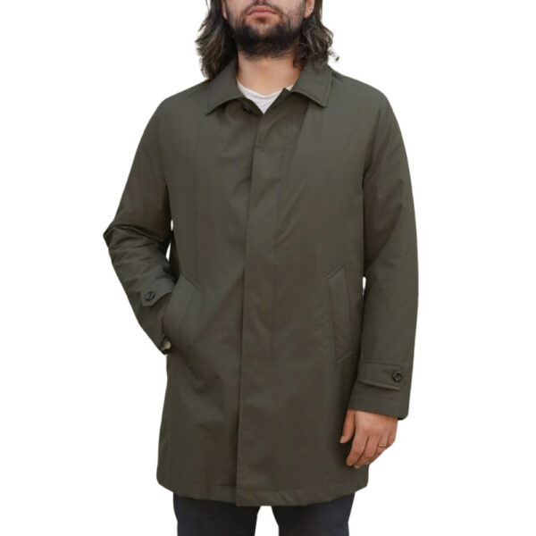 Eduard Dressler Olive Green Raincoat