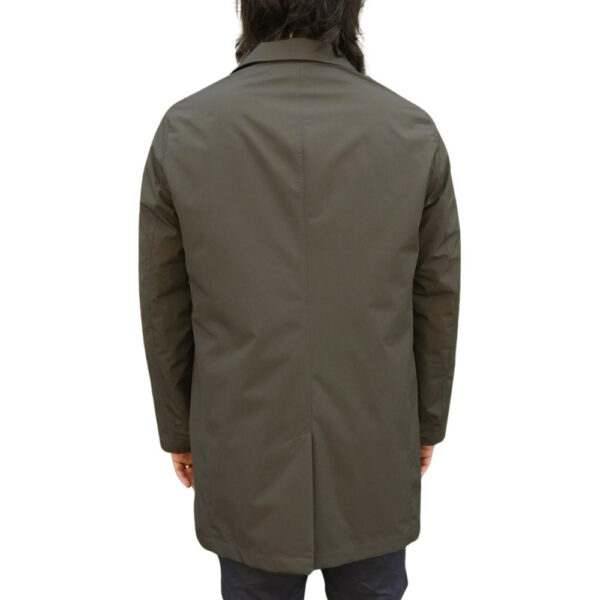 Eduard Dressler Olive Green Raincoat back