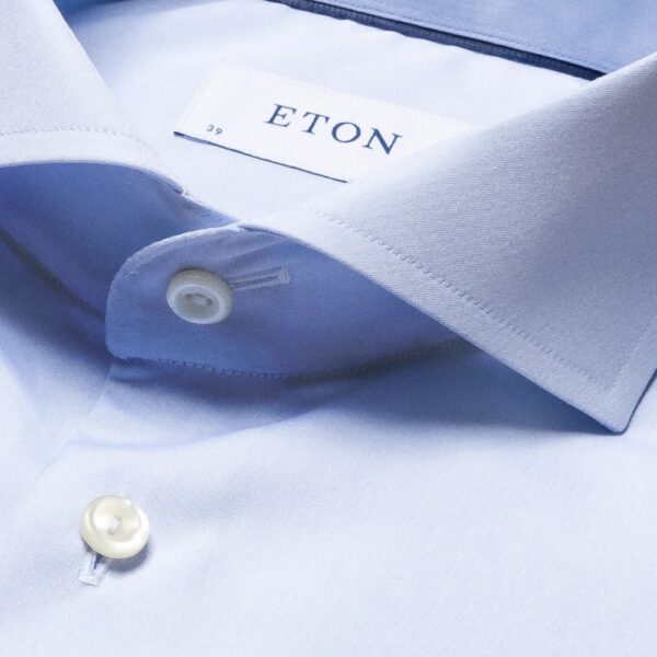 Eton Light Blue Shirt Extreme Cutaway Collar 2