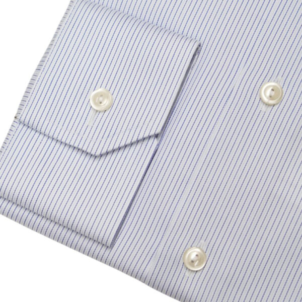 Eton Tripple Stripe Light Blue Shirt sleeve