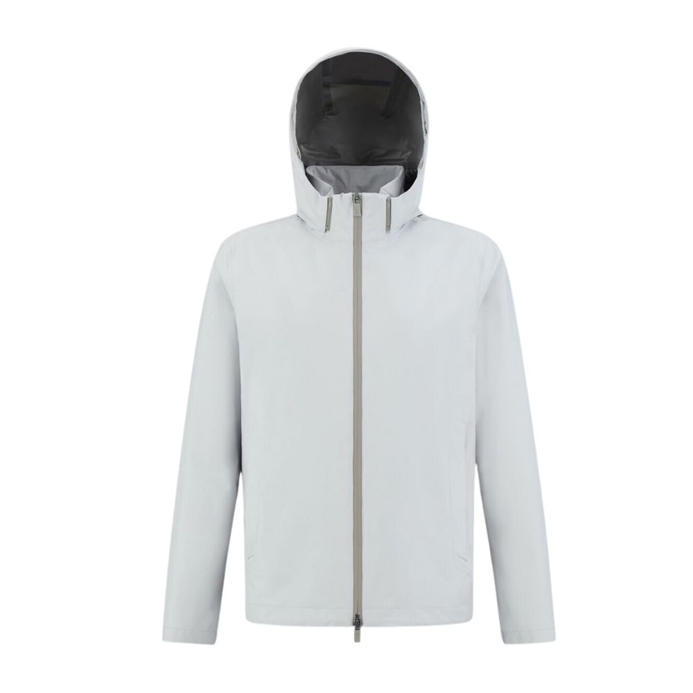 HERNO Laminar Waterproof Off White Jacket in Gore tex Paclite 42