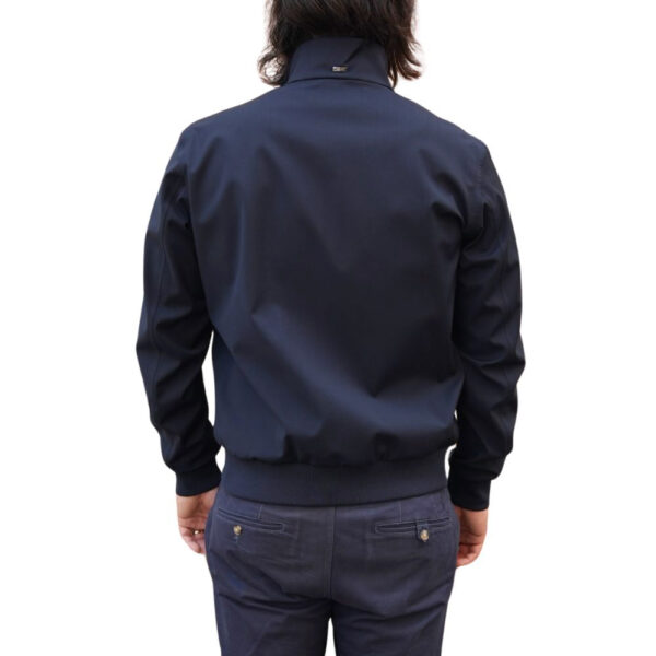 Herno Navy Blouson Jacket back 1