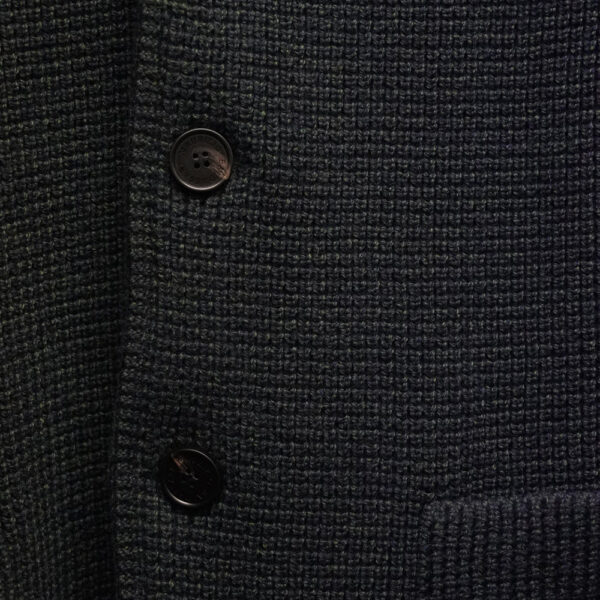 Maurizio Baldassari Navy Green Swacket closeup