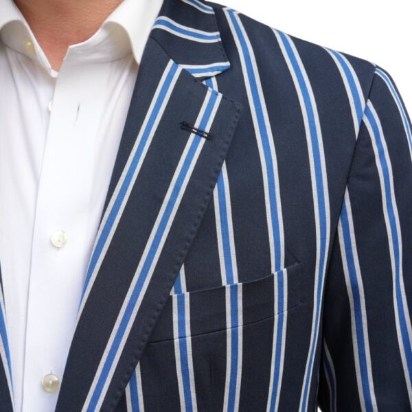 Navy Striped Smart Jacket 4