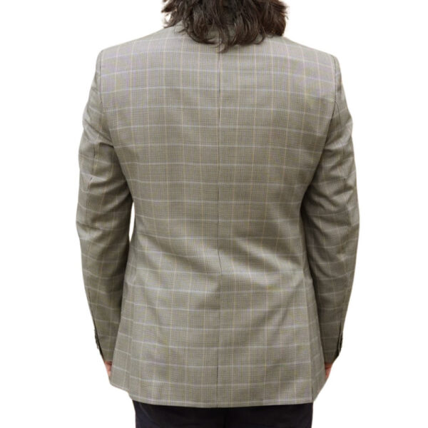 Roy Robson Beige Puppytooth Windowpane Overcheck Jacket - Image 2