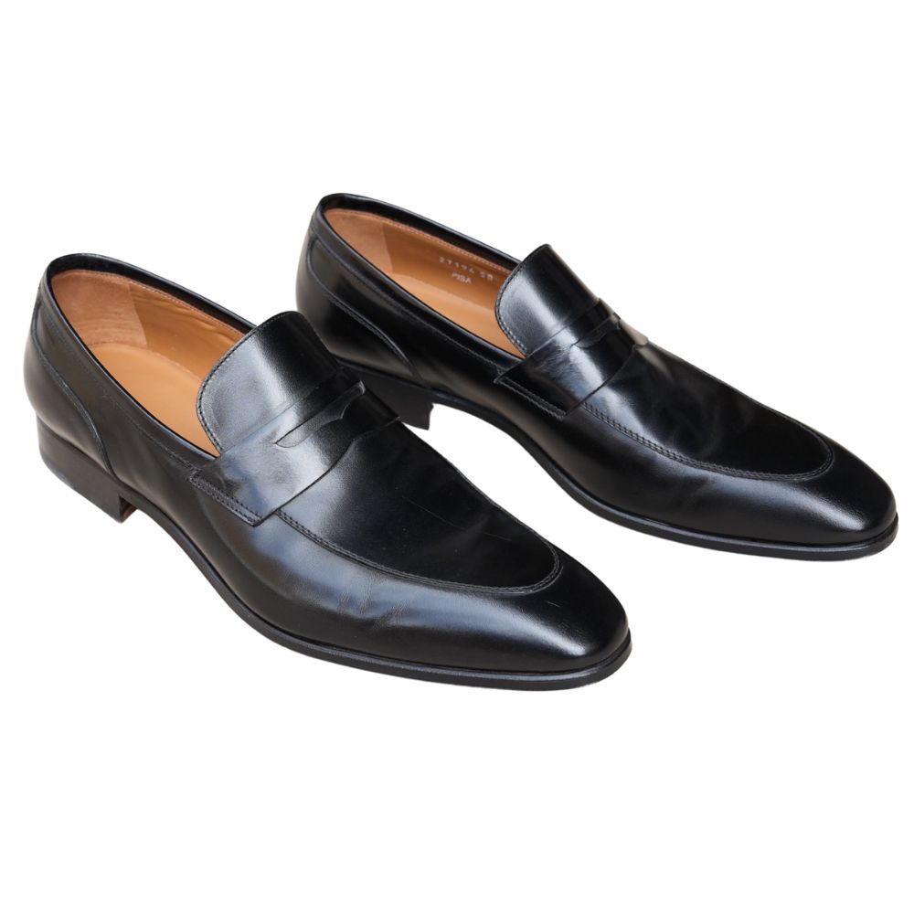 Stemar Vitello Black Loafer Menswear Online