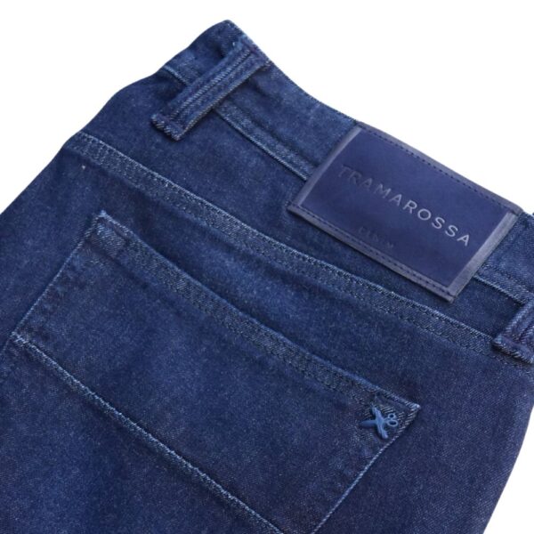 Tramarossa Michelangelo Zip SS Indigo Blue Jeans close up