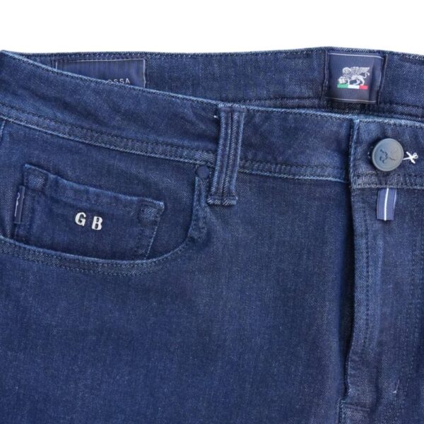 Tramarossa Michelangelo Zip SS Indigo Blue Jeans closeup