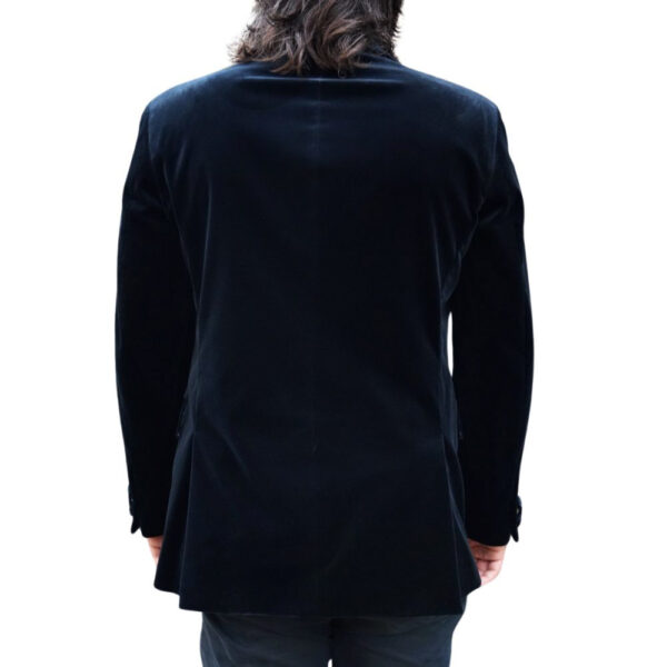 Warwicks Velvet Navy Jacket back