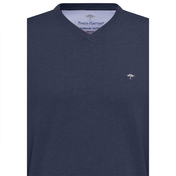 Fynch-Hatton Navy Superfine Cotton - Image 3