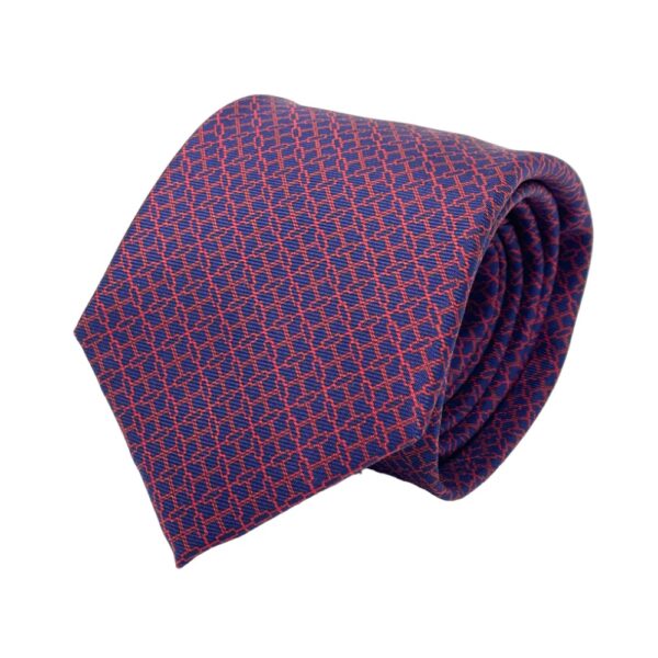 WARWICKS Navy Red Cross Pattern Tie