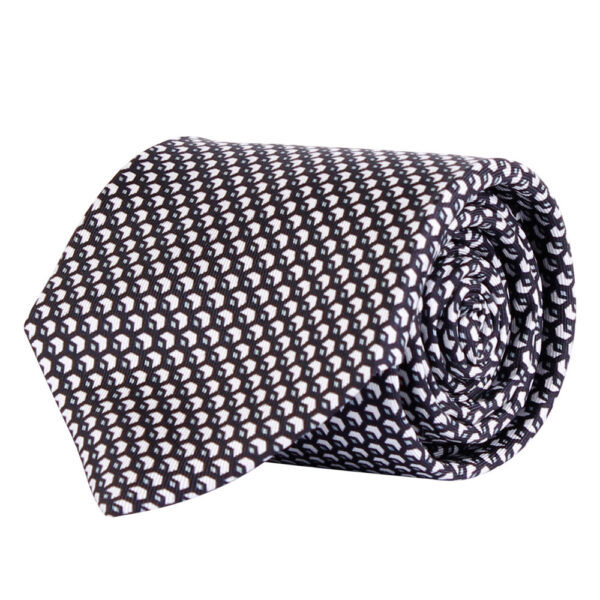 AMANDA CHRISTENSEN Navy Dot Tie