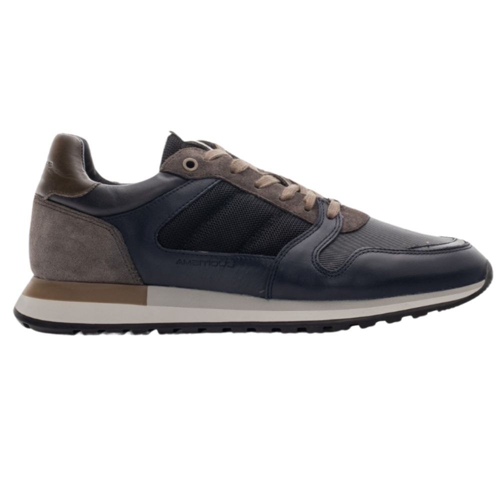 AMBITIOUS Grizz Casual Navy Black Trainers MENSWEAR ONLINE