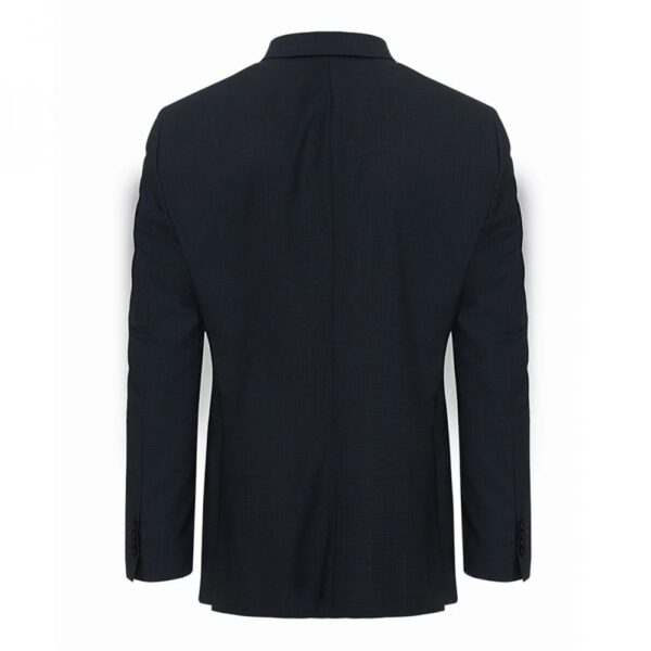 BOSS Regular Fit Micro Pattern Navy Jacket