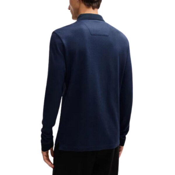 BOSS Regular Fit Navy Long Sleeved T shirt 2