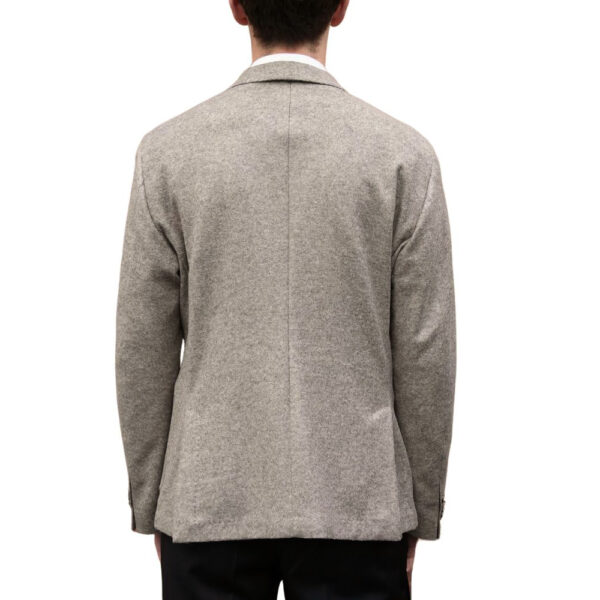 BOSS Slim fit Beige Jacket in Stretch Jersey With Wool back