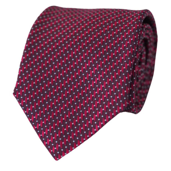 CANALI Red Oval Patterned Tie