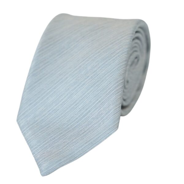 CANALI Textured Fine Stripe Light Blue Tie 1