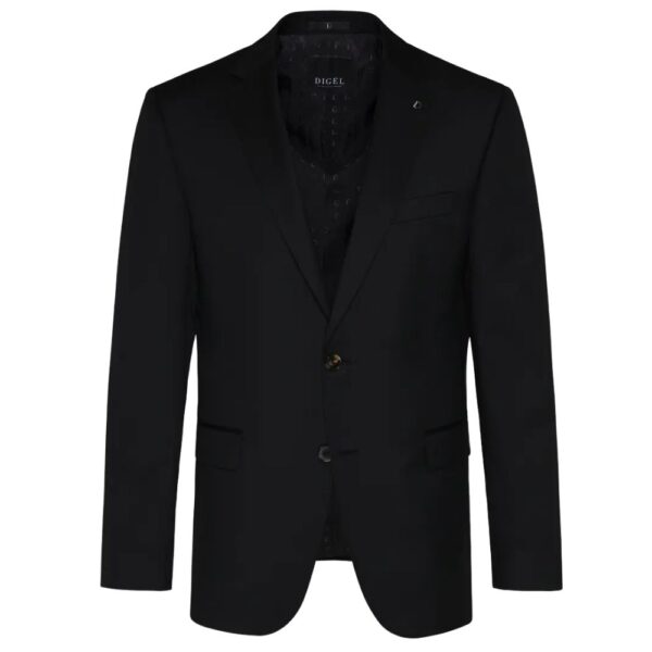 Digel Black Virgin Wool Suit 1