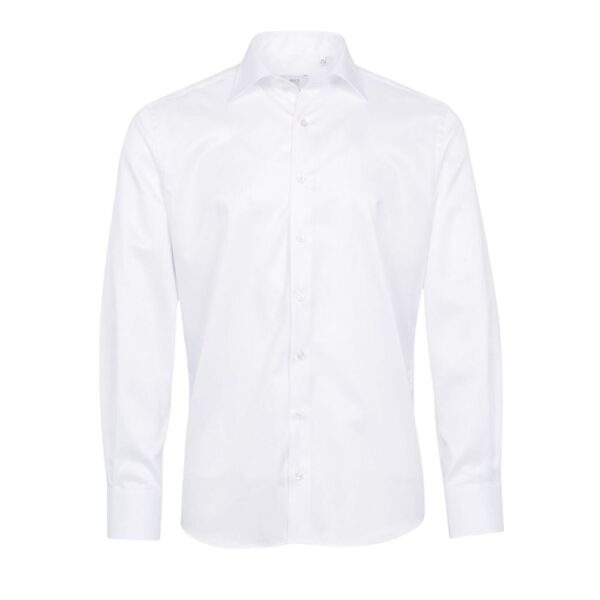 ETERNA Modern Fit Cotton White Shirt Front