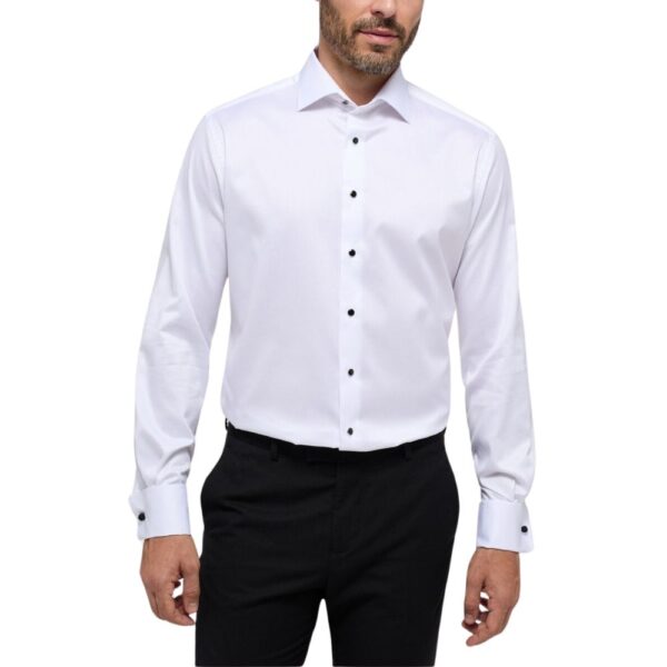 ETERNA Modern Fit White Shirt with French Cuff 3