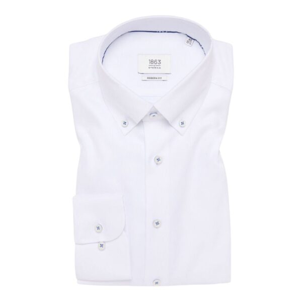 ETERNA Oxford Button Down White Shirt