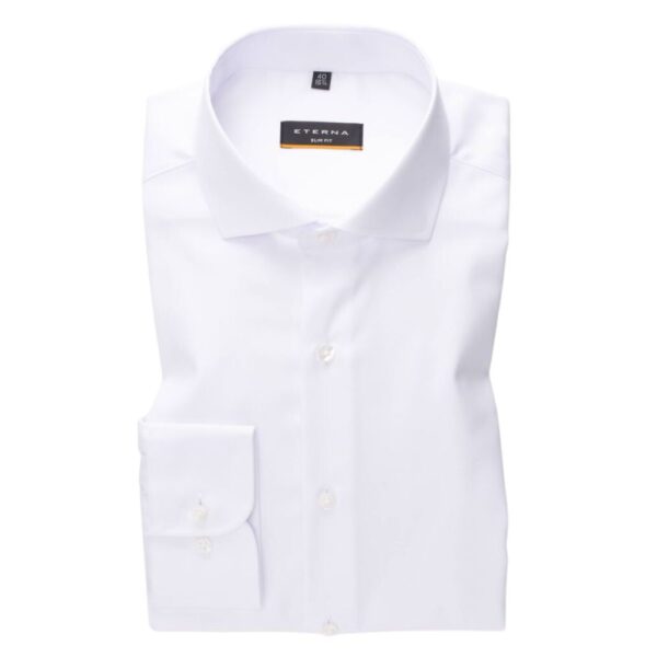 ETERNA Slim Fit White Shirt 4