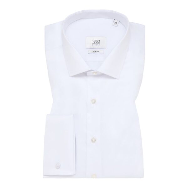 ETERNA Slim Fit White Shirt Front