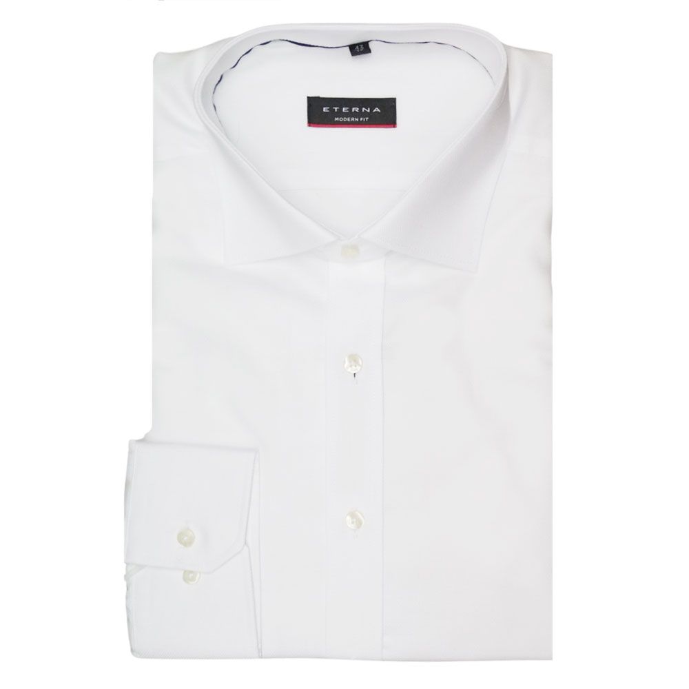 ETERNA Textured White Shirt