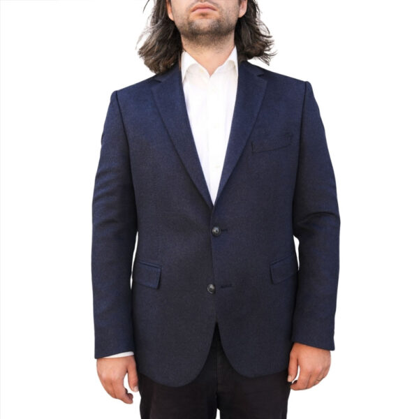 Eduard Dressler Blue Silk Smart Jacket