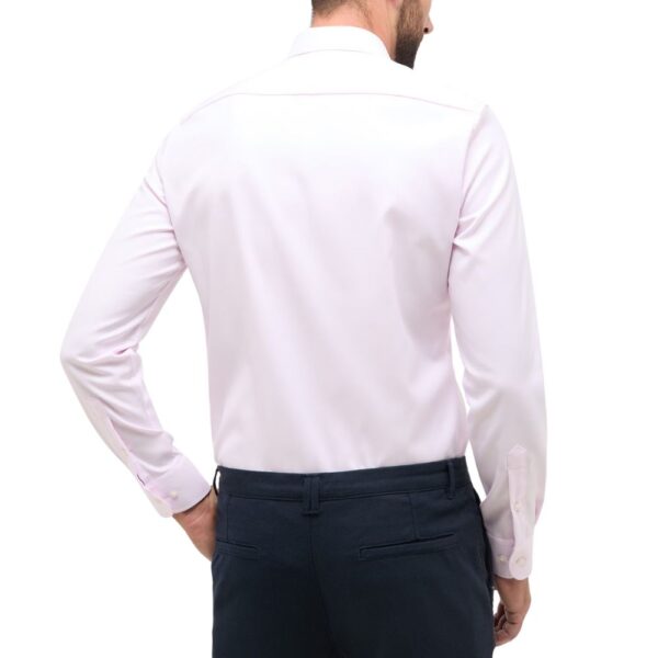 ETERNA Slim Fit Cotton Pink Shirt - Image 3