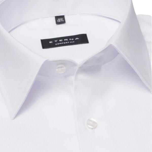 Eterna white shirt with french cuff comfort fit 5