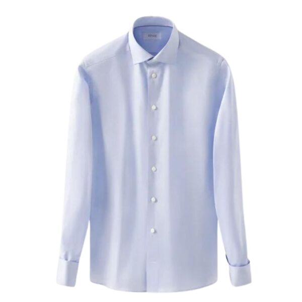 Eton Contemporary Fit Blue Shirt with French Cuff - Image 2