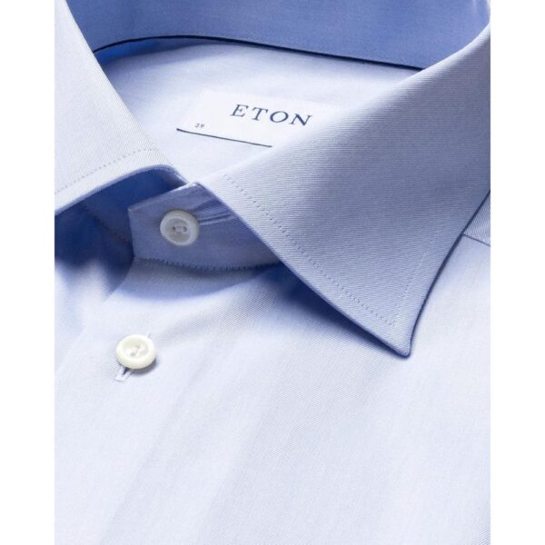 Eton Contemporary Fit Blue Shirt with French Cuff - Image 3