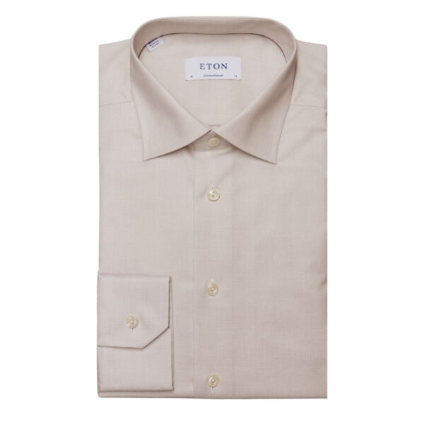 Eton Contemporary Fit Beige Shirt