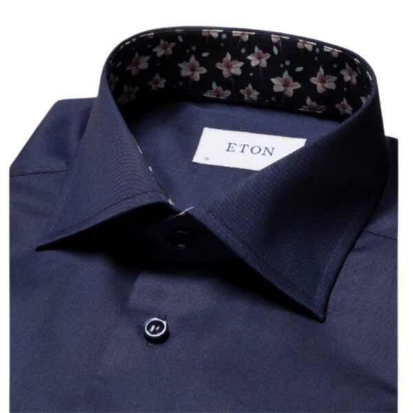 Eton Navy Floral Shirt 1